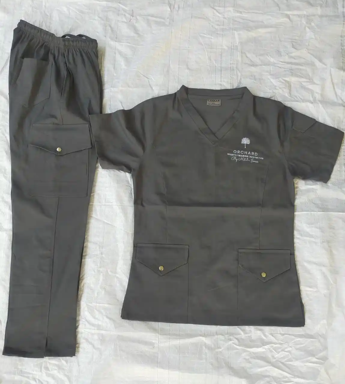 2023 Scrubs Uniforms Sets Medical Nursing Tracksuit Nurse Woman Scrubs Polyester fabric