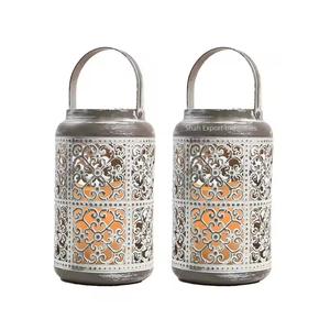 Candelabro de linterna de Metal de Color gris desgastado de último diseño para eventos en el hogar Decoración de Navidad linternas hechas a mano - Product Image 6