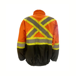 Veste de travail hiver sécurité étanche travail trafic routier haute visibilité bas haute visibilité vestes de sécurité réfléchissantes pour hommes - Product Image 3