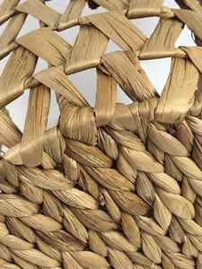 Cesta de almacenamiento de jacinto de agua personalizada de alta calidad Mango hecho a mano ecológico para el hogar para almacenamiento de alta estética - Product Image 2