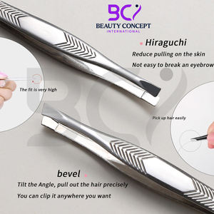 Pinzas de Acero Inoxidable con Punta Inclinada para Cejas de Mujer, Duraderas, Antideslizantes, Fáciles de Usar, Precio al por Mayor - Product Image 4