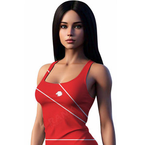 Ropa Deportiva, Camiseta sin Mangas para Mujer, Tejido Transpirable, Logotipo Personalizado en la Parte Delantera, Camiseta sin Mangas de Alta Calidad para Mujer - Product Image 3