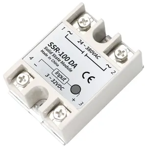 100A 3-32VDC 24-380VAC módulo de estado sólido relé SSR-100DA