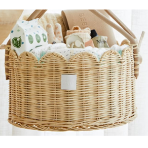 Wholesale Eco-friendly Rattan Diaper Caddy, Hand-Woven Rattan <b>Basket</b> For Nursery, Cosmetics & Bathroom <b>Storage</b> From Vietnam - Product Image 4