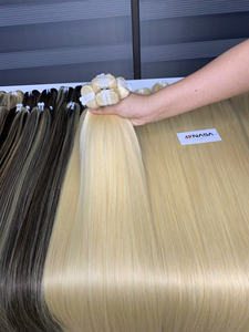 วิกต่อผมแบบคู่ยาว32นิ้วทำจากบริสุทธิ์ทุกสีคุณภาพสูง - Product Image 3