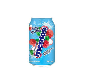 Boissons non gazeuses Mentoss Salty Lychee en gros, 24x340ml, canettes avec vrai jus de litchi, sucrées à la sucralose - Product Image 3