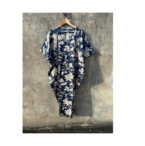 Belle robe en coton à fleurs, robe longue caftan en coton pour femmes, robe de mode de mariage, robe Hippie, cadeau pour elle, caftan pour femmes - Product Image 1