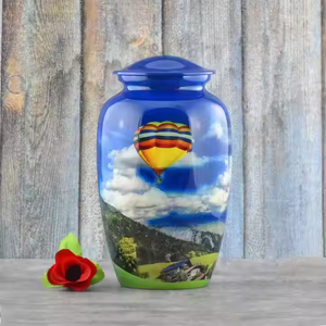 Urnas de cremación de estilo americano mejor clasificadas 2025, urna de cremación funeraria conmemorativa grande hecha a mano para cenizas, últimos diseños - Product Image 3