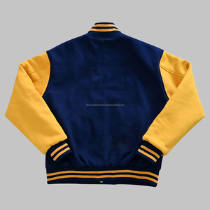 Offre Spéciale brodé Chenille patchs laine en cuir véritable manches Letterman Baseball College Varsity vestes personnalisées - Product Image 6