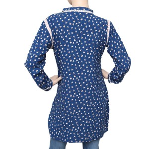 Kurti imprimé pour femmes - Bleu - Product Image 3