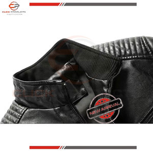 แจ็กเก็ตหนัง PU สำหรับผู้ชายปกตั้งดีไซน์ทันสมัยใหม่สำหรับฤดูหนาว - Product Image 6