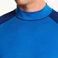 Nueva Camiseta de Manga Larga Personalizada, Transpirable y de Secado Rápido para Hombre, Protección UV, Surf, Fitness, Spandex/Poliéster, Serigrafía