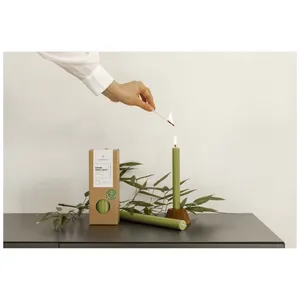 Sustainable Green Matcha <b>Dinner</b> <b>Candle</b> for Party Tableware & Table Decorations - Product Image 2