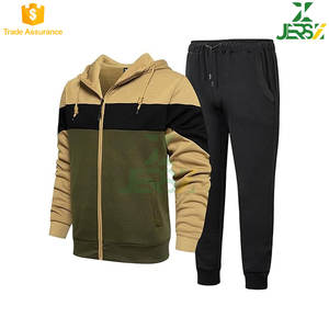 Ensemble de survêtement en polaire respirant pour homme, tenue de sport décontractée, jogging élégant, polyester/coton - Product Image 3