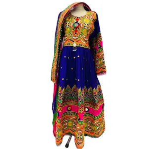 חדש חם עיצוב אפגני בציר kuchi pashtun שבטי צועני שמלת אפגני Kuchi שמלות אפגני חליפת שמלה ארוך שמלת W.AFG.102