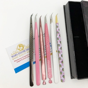 Pince à épiler d'isolation à 45 degrés avec bout pointu pour extensions de cils - Product Image 4