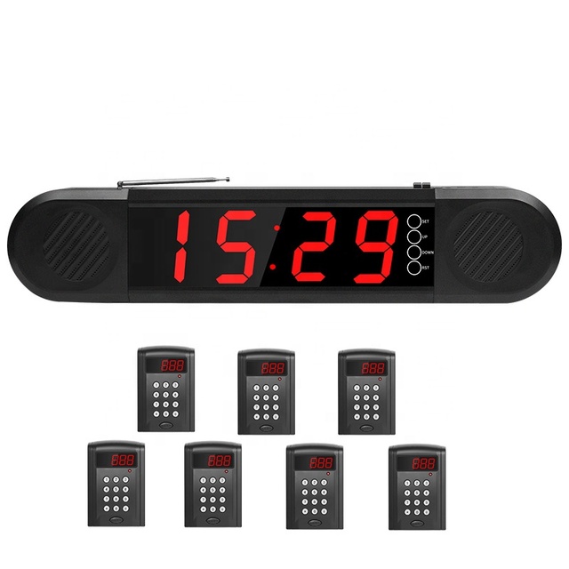 Long Range Simple Wireless LED Queue Management System for Bank Restaurant Hotel Voice English