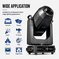 Projecteur mobile Sharpy 4-en-1 800W BSWF pour scène, théâtre, DJ avec LED RGBWAUV