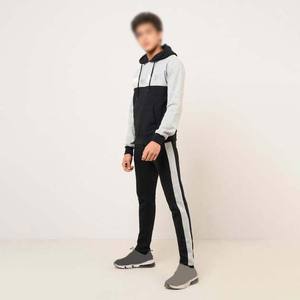 ชุดกีฬามีฮู้ดสำหรับผู้ชายชุดวอร์มกางเกงสองชิ้น - Product Image 3