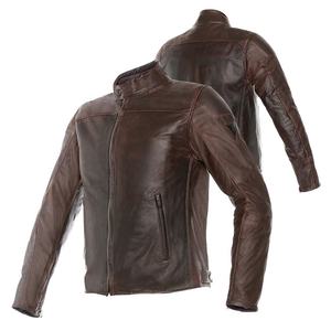 Veste en cuir pour motocyclette Manteau de style motard vintage Streetwear Fashion Outerwear Logo personnalisé Casual Touring Wear - Product Image 3