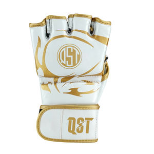 Gants de MMA et de Kick Boxing en cuir imperméables demi-doigts avec logo personnalisé Offre Spéciale Gants d'entraînement de poinçonnage imprimés pour adultes et jeunes - Product Image 5