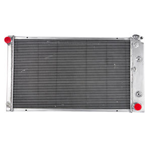 Radiateur en aluminium 4 rangées GTGMOTO pour Chevy Chevelle Caprice <span class=keywords><strong>Impala</strong></span> K30 K20 K10 Cutlass El Camino GMC AT 1968-73 1968-77 <span class=keywords><strong>1976</strong></span> - Product Image 1