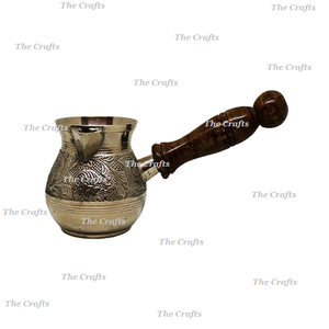 Théière en cuivre martelé pour ustensiles de cuisine, qualité supérieure, cafetière de restaurant avec poignée en bois à bas prix - Product Image 5