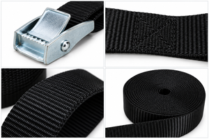 Sangle d'arrimage à boucle à came en polyester de 25 mm, 250 kg, pour le maintien de la cargaison, le transport de motos, directement de l'usine, OEM - Product Image 3