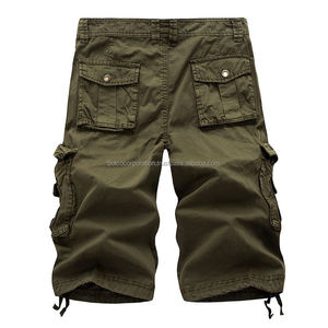 Wholesale Custom <b>Compression</b> Breathable Sweat <b>Shorts</b> 100% Cotton Canvas Cargo Streetwear <b>Men</b> Casual <b>Shorts</b> - Product Image 4