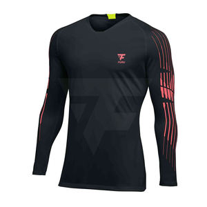 Maillot de Gardien de But de Meilleure Qualité 100% Polyester Personnalisable pour Football Respirant et Confortable Col en V Manches Longues Unisexe pour Gardiens de But - Product Image 4
