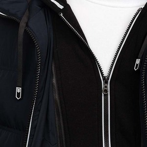 Chaqueta acolchada de invierno impermeable para hombre de High Street, lona personalizable con capucha y plumón, precio al por mayor en Pakistán - Product Image 5