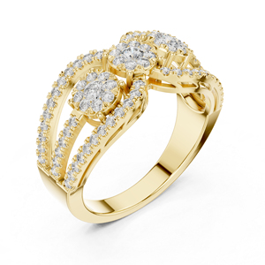 แหวนเพชรเพาะเลี้ยงในห้องปฏิบัติการทองคำโรสโกลด์ 14K สำหรับผู้หญิง |   ของขวัญสุดหรูสำหรับงานหมั้นและงานแต่งงาน |   ชุดสำหรับงานปาร์ตี้ |   เพชรที่เพิ่งเพาะเลี้ยง - Product Image 6