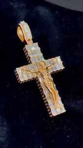 Collier en argent Crucifix péronisé pendentif croix jasus pour bijoux de mode unisexe Mossiante Hip Hop Pendet - Product Image 4