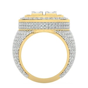 Lujo IGI Esmeralda radiante rectángulo redondo corte brillante Halo VVS 1 2 5ct piedra Natural oro rosa anillo de bodas para fiesta de mujer - Product Image 3