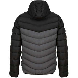 Nouveau à la mode léger hommes bouffant rembourré vestes à capuche manteau fermeture éclair multicolore décontracté bulle veste - Product Image 5
