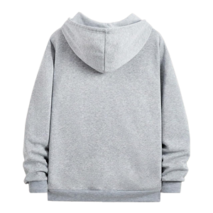 Sudadera con Capucha para Hombre, Estilo Casual, con Cordón Ajustable, Hombros Caídos, Bolsillos Bordados, 100% Algodón, Talla Grande, Transpirable, para Invierno - Product Image 2