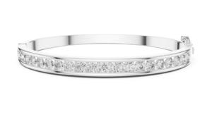 VDS IGI Certified Luxury Women's Engagement Diamond <b>Bracelet</b> DE-VVS Color Lab Grown CVD HPHT Rhodium Plated 925 Silver 16G - Product Image 4