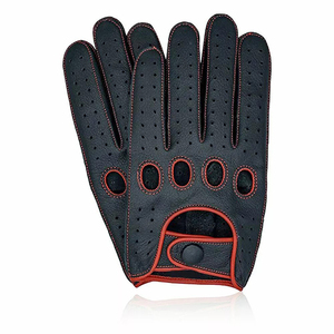 Guantes de cuero para hombre, guantes de conducción de cuero suave al tacto, cómodos, elegantes, ligeros, para mujer - Product Image 1