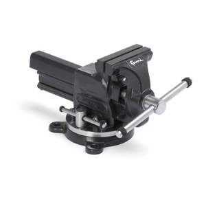 IRONTEAM0, banco da lavoro girevole morsa 125mm apertura 100mm ganascia acciaio antracite Grey - Product Image 1