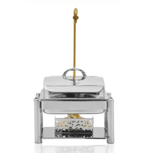 Vaisselle de mariage et de fête chauffe-plats en métal équipement de restaurant affichage de réchauffeur d'aliments utilisé - Product Image 1