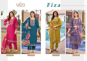 Vestido de moda elegante de estilo moderno, el mejor pantalón Kurti de viscosa pura y Dupatta con mano Therd y accesorio de trabajo, exportador indio - Product Image 6