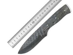 Couteau de chasse en acier damas haut de gamme lame vierge avec manche en bois pleine soie gaine en cuir pour usage industriel couteau de Camping - Product Image 6