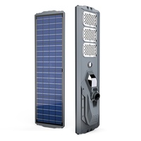 Projet de sécurité des villages, lampadaire solaire CCTV 1200W, lampe LED intégrée tout-en-un en ABS pour les routes rurales