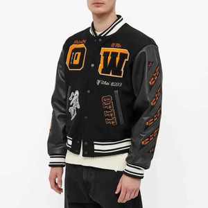 Vente chaude : Blousons unisexes personnalisés avec patch brodé en chenille, manches en laine, col montant, style bomber, baseball, Letterman, Varsity – Vente en gros - Product Image 2