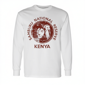 Camiseta de Manga Larga con Diseño de León de la Reserva Nacional Samburu de Kenia - Producto Promocional - Product Image 2