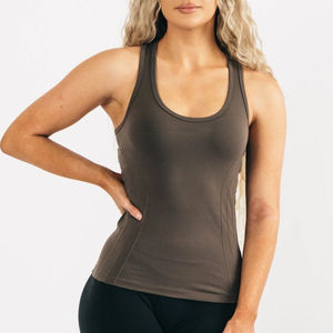 Débardeur de sport pour femme, personnalisé en gros, respirant, extensible, pour la salle de sport, le yoga décontracté, en tricot, taille XS - Product Image 6