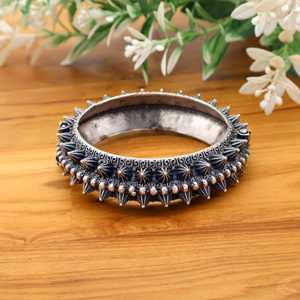 Antique Rajasthani Ethnique pour Bracelet Vintage Ethnique Bracelet Grand Tribal Déclaration Manchette Vintage Ethnique Manchette Bracelet - Product Image 4