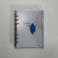 Reliure à anneaux A5 personnalisable en PVC transparent à 6 trous, carnet à feuilles mobiles, couverture souple transparente pour le journaling et la planification