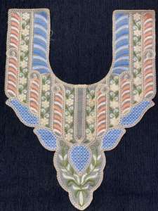 Embroidered Neck Patch / <b>Applique</b> for Kurti, Dress, and Garment Decoration Floral multicolor embroidery with artistic patterns - Product Image 2