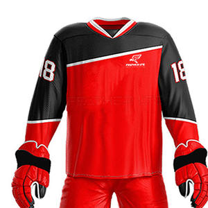 Conjunto de uniforme de equipo de hockey sobre hielo de manga completa para adultos en stock Hockey sobre hielo con estilo - Product Image 2